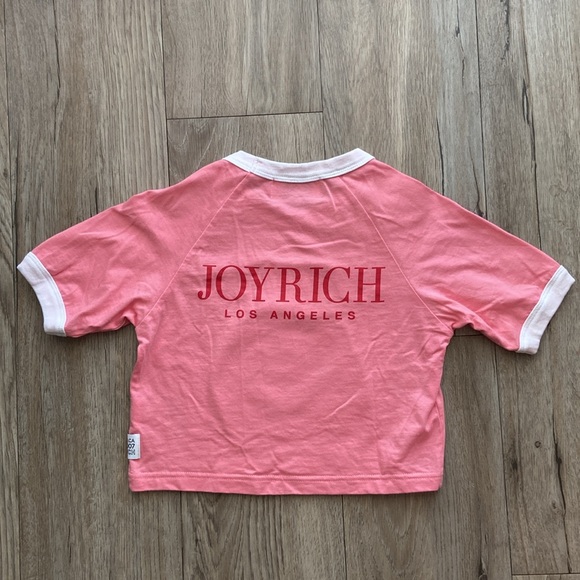 Joyrich Rock Teddy Pink Crop Top - Picture 2 of 9